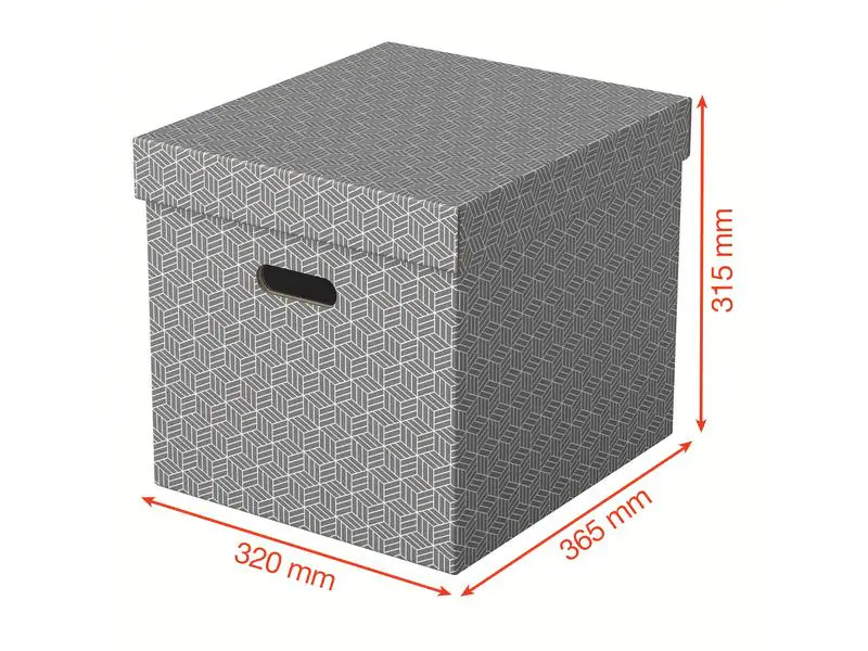 Leitz Aufbewahrungsbox Esselte Home Cube Gross, 3 Stück, Weiss