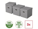 Leitz Aufbewahrungsbox Esselte Home Cube Gross, 3 Stück, Weiss