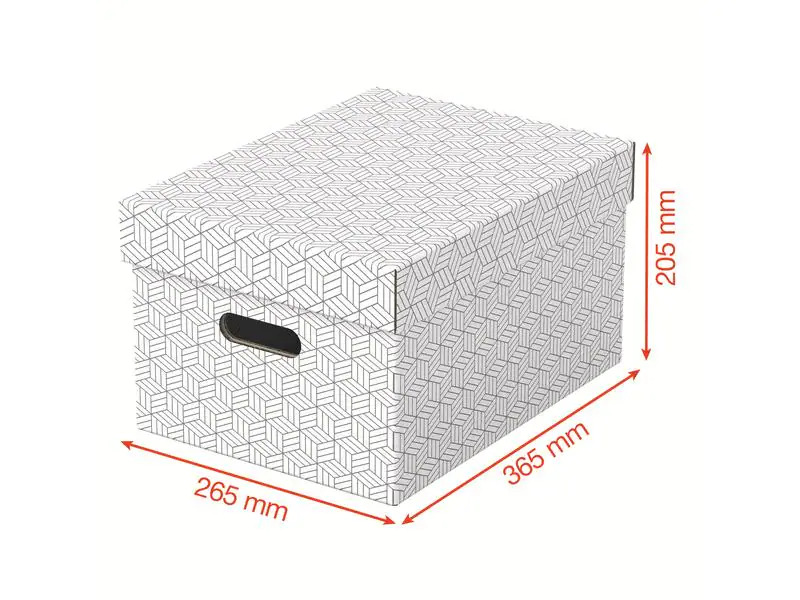 Leitz Aufbewahrungsbox Esselte Home M Mittel, 3 Stück, Weiss