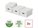 Leitz Aufbewahrungsbox Esselte Home M Mittel, 3 Stück, Weiss
