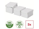 Leitz Aufbewahrungsbox Esselte Home S Klein, 3 Stück, Grau