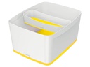 Leitz Aufbewahrungsbox MyBox WOW Gross, Gelb; Weiss, Deckel