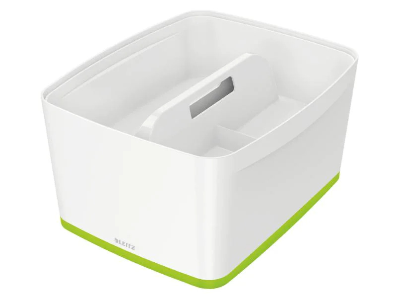 Leitz Aufbewahrungsbox MyBox WOW Gross, Grün; Weiss, Deckel