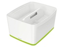 Leitz Aufbewahrungsbox MyBox WOW Gross, Grün; Weiss, Deckel
