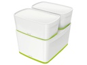 Leitz Aufbewahrungsbox MyBox WOW Gross, Grün; Weiss, Deckel
