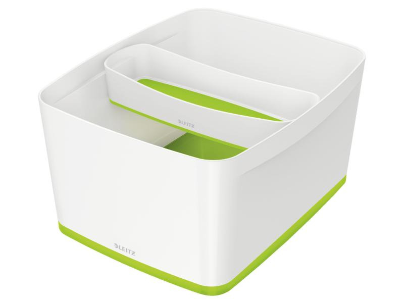 Leitz Aufbewahrungsbox MyBox WOW Gross, Grün; Weiss, Deckel