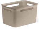 Rotho Aufbewahrungsbox BRISEN 16 l, Cappuccino