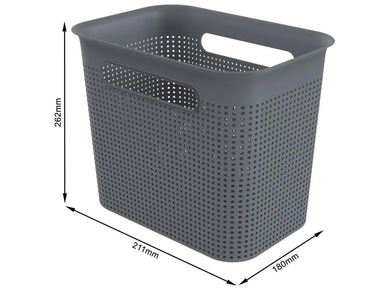 Rotho Aufbewahrungsbox Brisen 7 l, Anthrazit