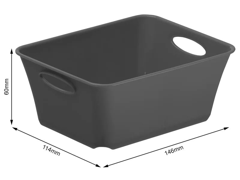 Rotho Aufbewahrungsbox Living Box C7 / 0.5 l Anthrazit