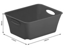 Rotho Aufbewahrungsbox Living Box C7 / 0.5 l Anthrazit