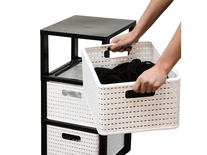 Rotho Schubladenbox Tower Country A4 Anthrazit