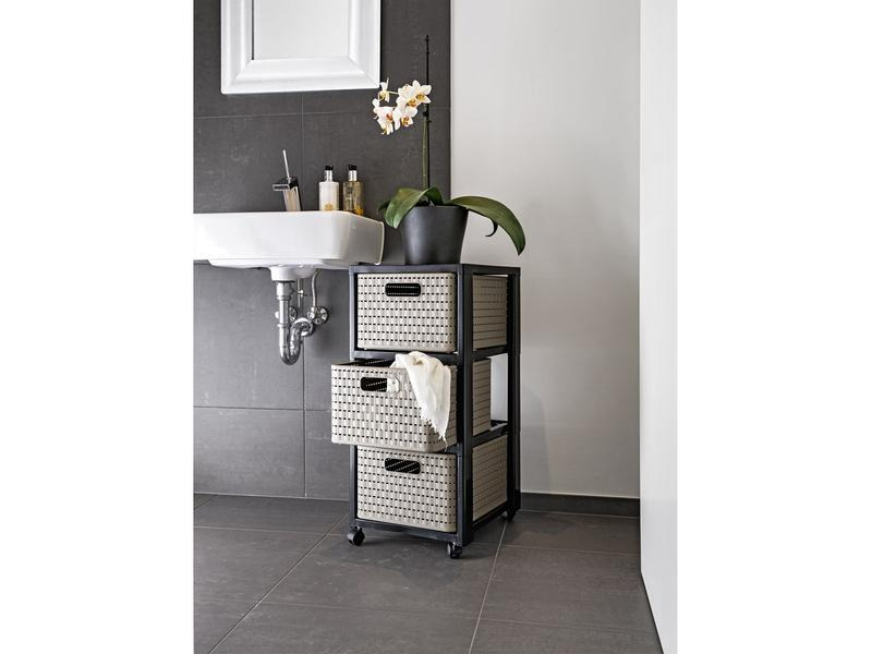 Rotho Schubladenbox Tower Country A4 Anthrazit