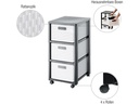 Rotho Schubladenbox Tower Country A4 Weiss