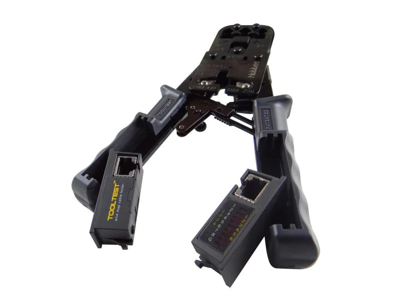 Hobbes Crimpzange RJ11, RJ12, RJ45 mit Kabeltester
