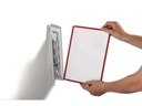 DURABLE Dokumentenhalter Sherpa WALL A4 Rot/Schwarz