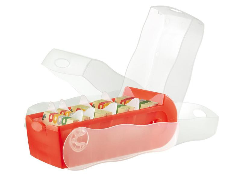 HAN Karteibox Croco A8 Rot