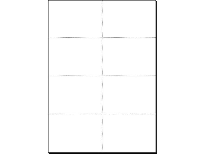 Sigel Karteikarten A7 (A4), 20 Blatt, 185 g, Weiss