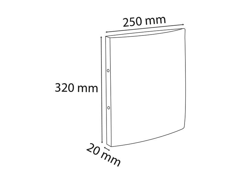 Exacompta Ringbuch Top Color A4 2 cm, Rot