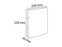 Exacompta Ringbuch Top Color A4 2 cm, Rot