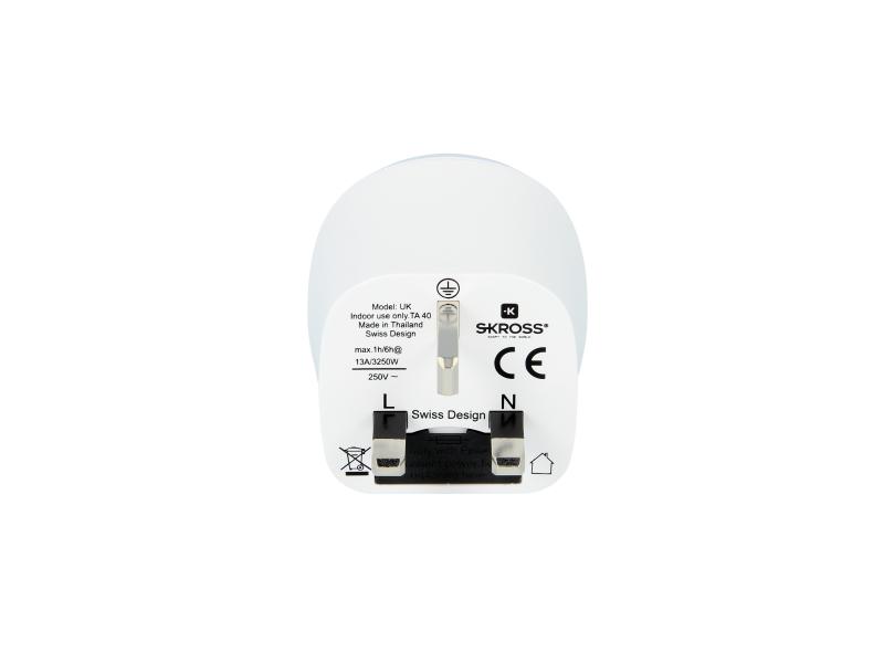 SKROSS Reiseadapter Country EU - UK
