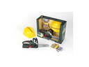 Klein-Toys Handwerker BOSCH Kettensäge mit Helm und Handschuhen