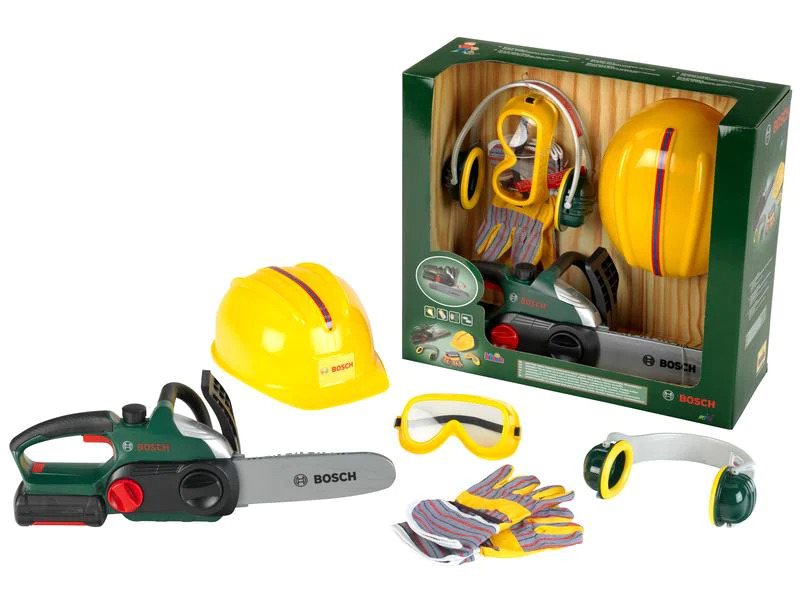 Klein-Toys Handwerker BOSCH Kettensägen mit Zubehör