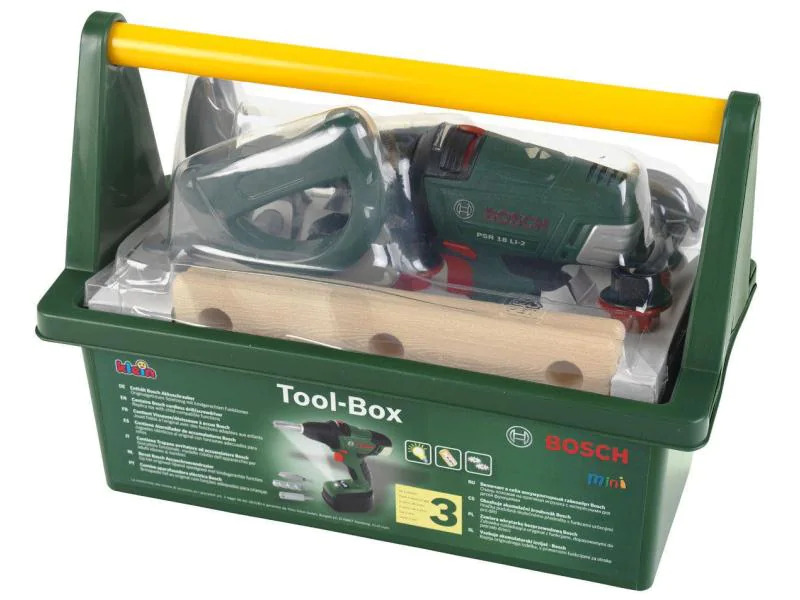 Klein-Toys Handwerker BOSCH Toolbox + Akkuschrauber