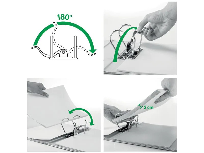 Leitz Ordner Swiss Edition 180°, 5.2 cm, A4, Weiss