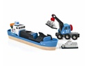 BRIO Container Schiff + Kranwagen