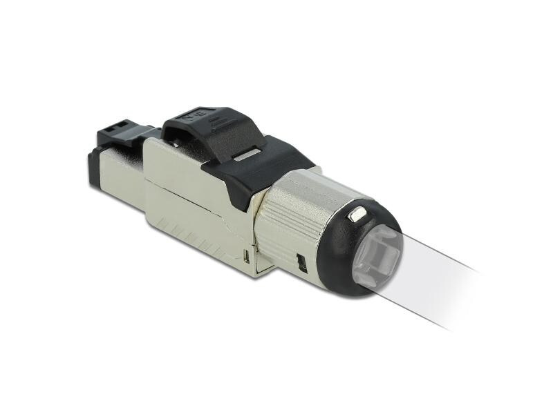 Delock Stecker RJ45 Cat.6A Feldkonfektion, 1 Stück, werkzeugfrei