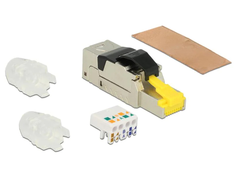 Delock Stecker RJ45 Cat.8.1 Feldkonfektion, 1 Stück, AWG22-24
