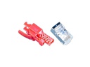 Wirewin Stecker RJ45 KAT6A Securelock 10 Stück, Rot