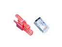 Wirewin Stecker RJ45 KAT6A Securelock 10 Stück, Rot