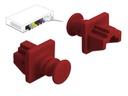 Delock Blindstecker RJ45 10 Stück, rot
