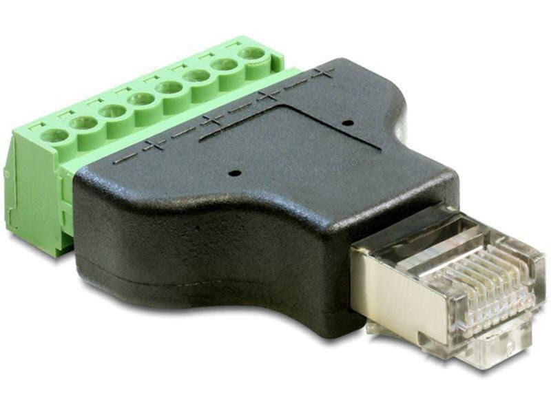 Delock Terminalblock RJ45 m 8 Pins 1 Stück