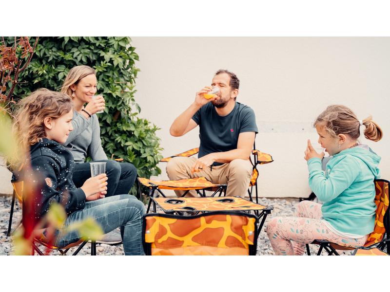 Zebraffo Camping-Sitzgarnitur Giraffe 5er Kids