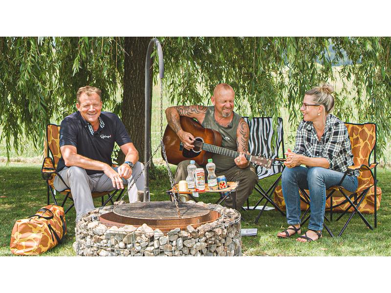 Zebraffo Camping-Sitzgarnitur Zebra 3er