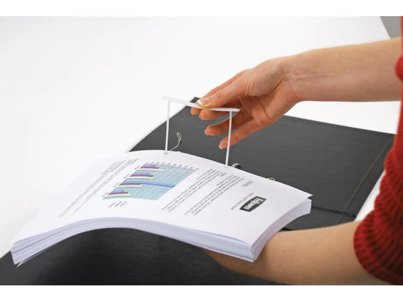 Fellowes Archivclips Weiss, 100 Stück