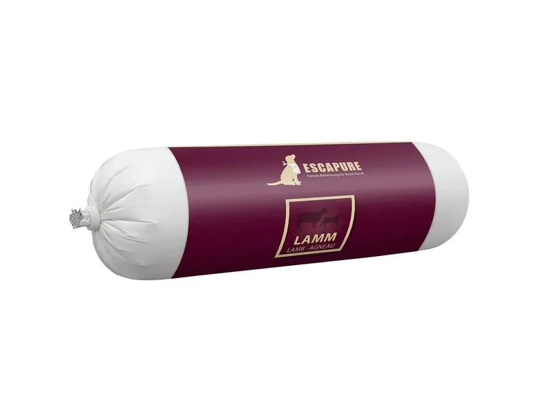 Escapure Nassfutter Wurst Lamm, 6 x 400 g