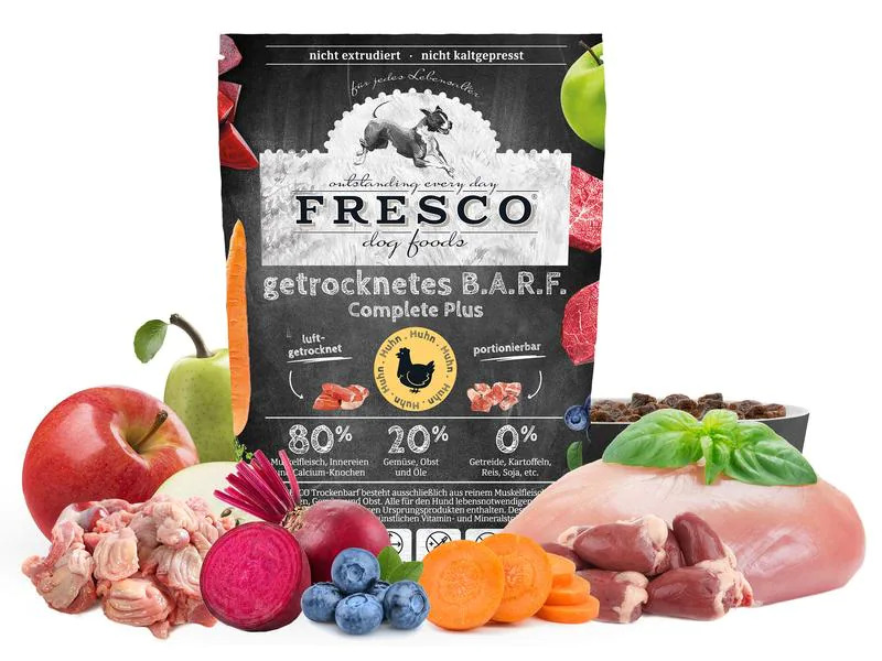 FRESCO Trockenfutter BARF Complete Plus Huhn, 1 kg