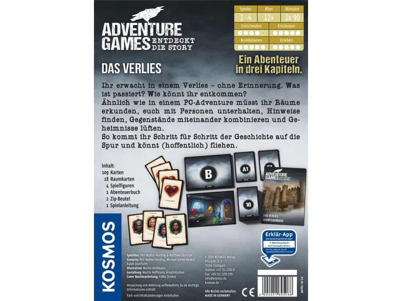 Kosmos Familienspiel Adventure Games: Das Verlies