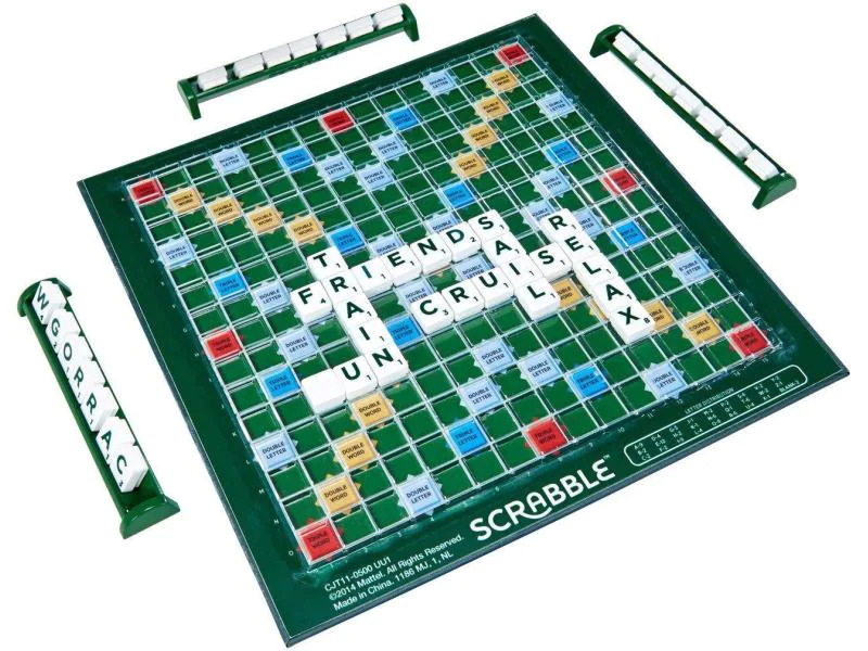 Mattel Spiele Familienspiel Scrabble Kompakt