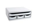 Exacompta Schubladenbox Toolbox mini 4 Schubladen, Grau