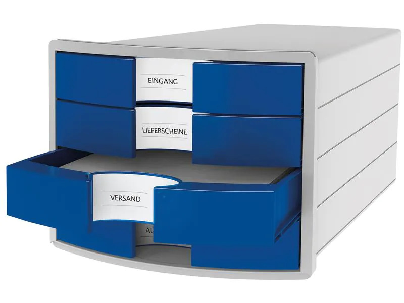 HAN Schubladenbox IMPULS A4/C4 Blau