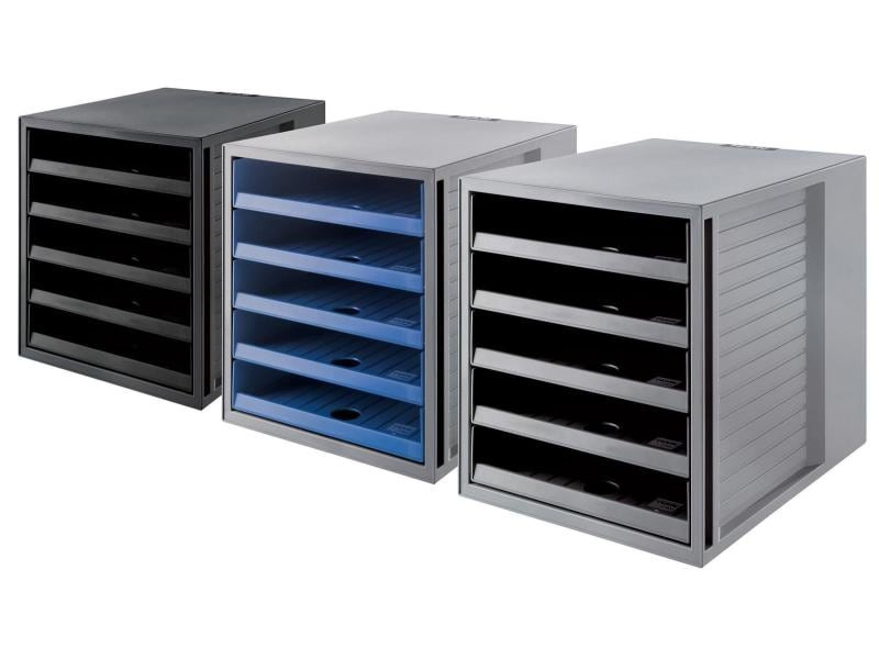 HAN Schubladenbox Karma A4 Schrank-Set, Grau