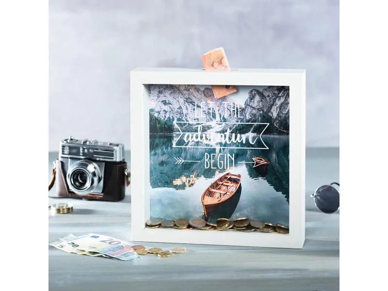 Hama Spardose Adveture 23 x 23 cm, Weiss