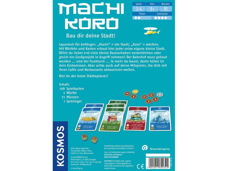 Kosmos Kartenspiel Machi Koro