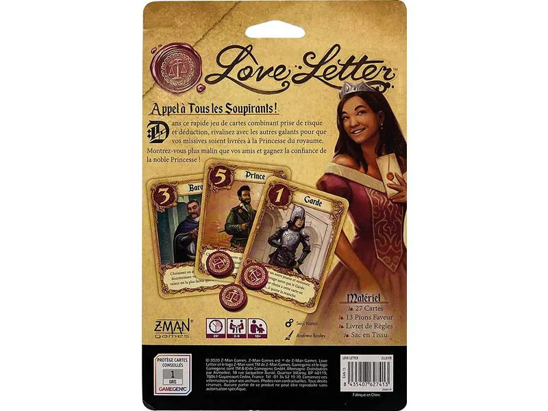 Z-Man Games Kartenspiel Love Letter (französische Version)