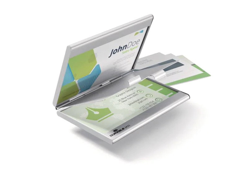 DURABLE Visitenkartenetui  Business Duo 20 Stück