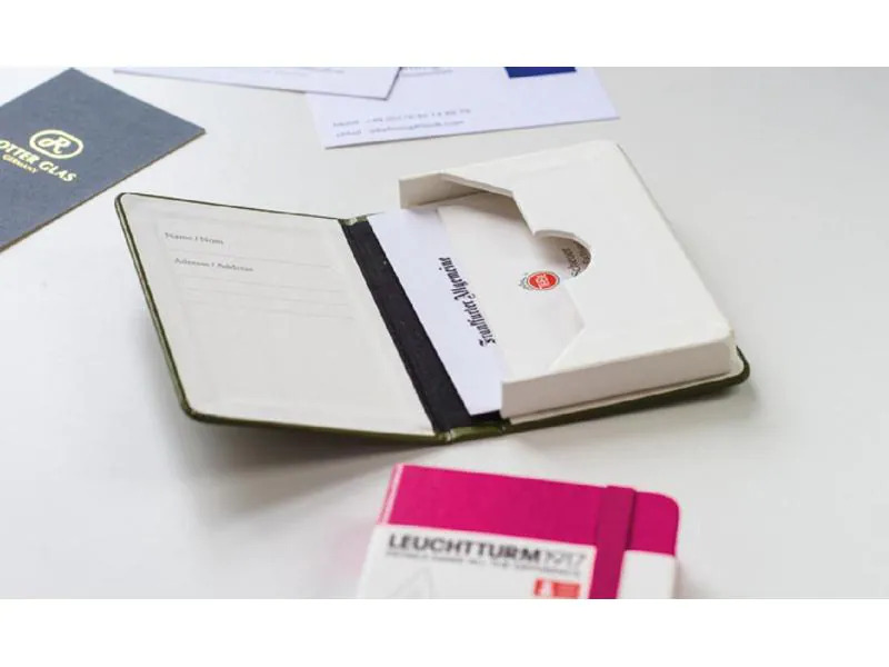 Leuchtturm Visitenkartenetui  Schwarz